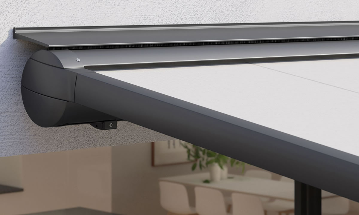 markilux pergola classic Detailansicht der Vollkassette